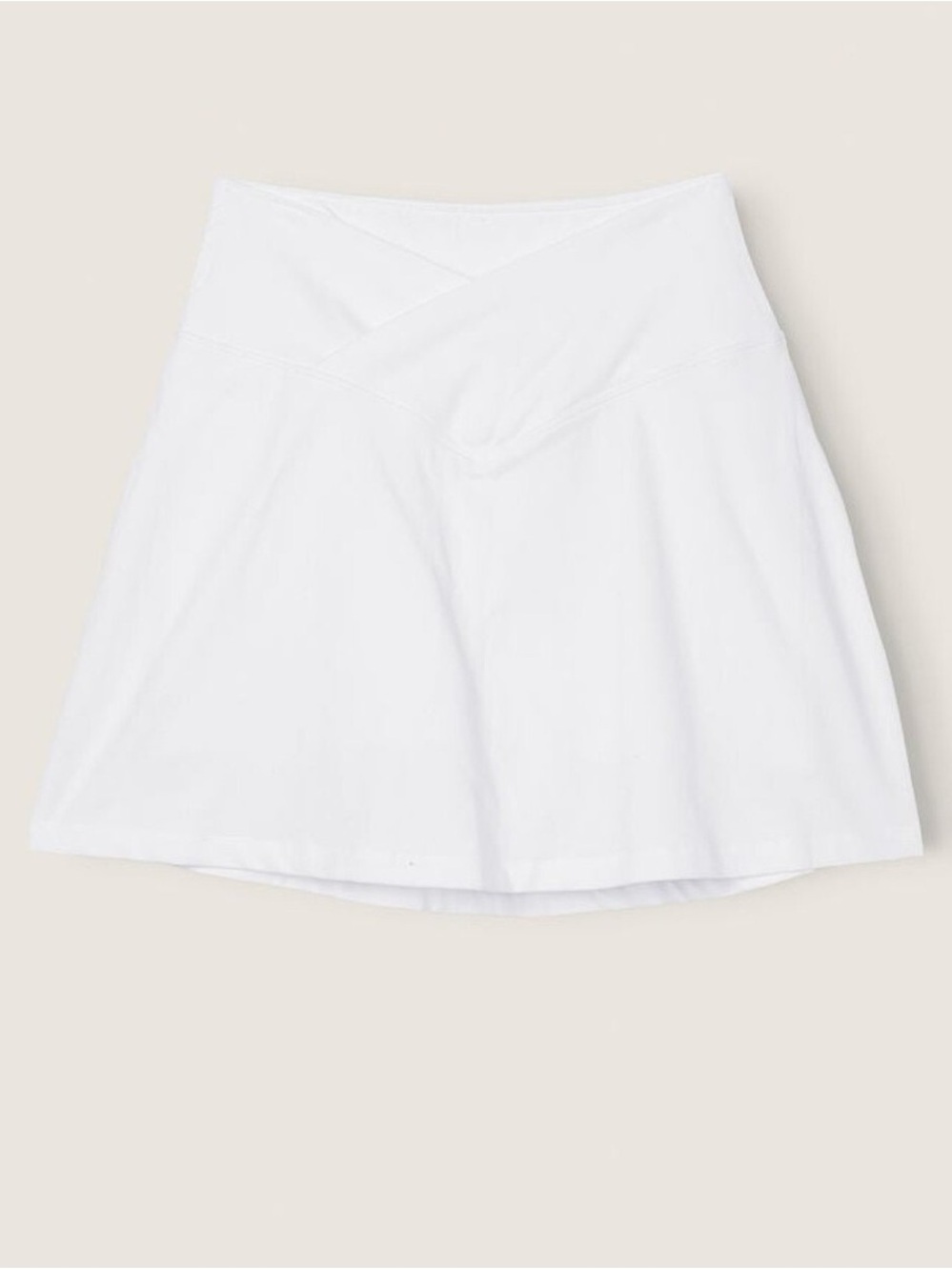 Pink Victorias Secret Skirt Skort M White Crossover Waist Pockets In Shorts